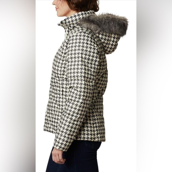 NEW! Columbia Houndstooth Icy Heights ii Puffer Down Jacket SZ S - Picture 3 of 15